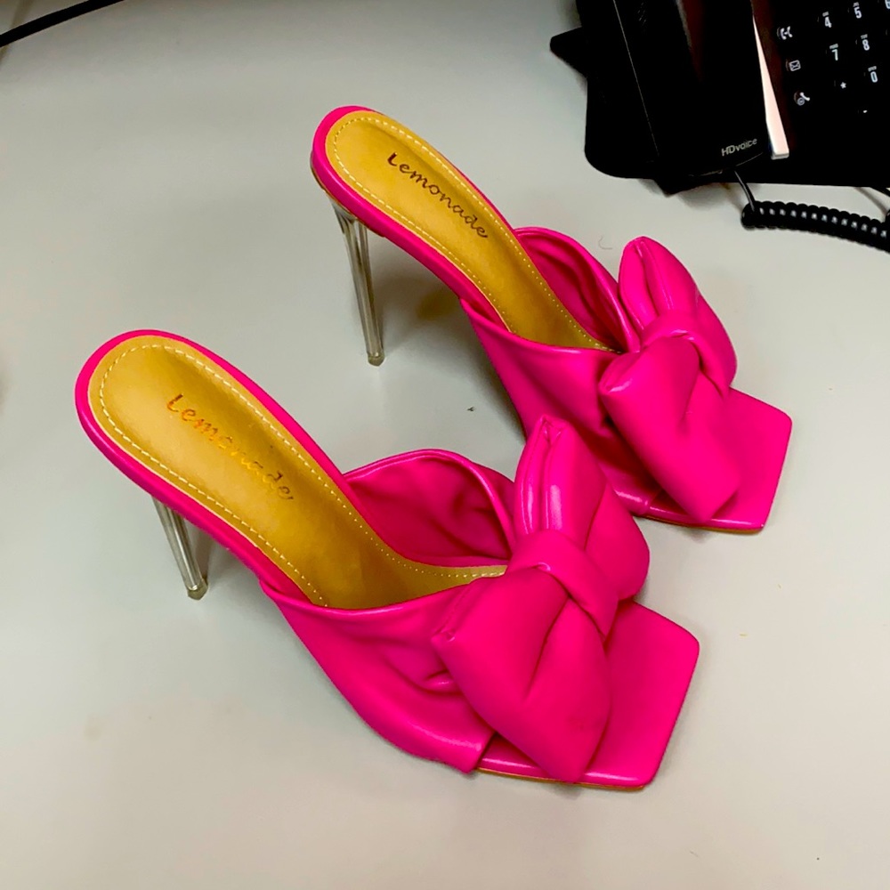 Pink Slippers Heels.